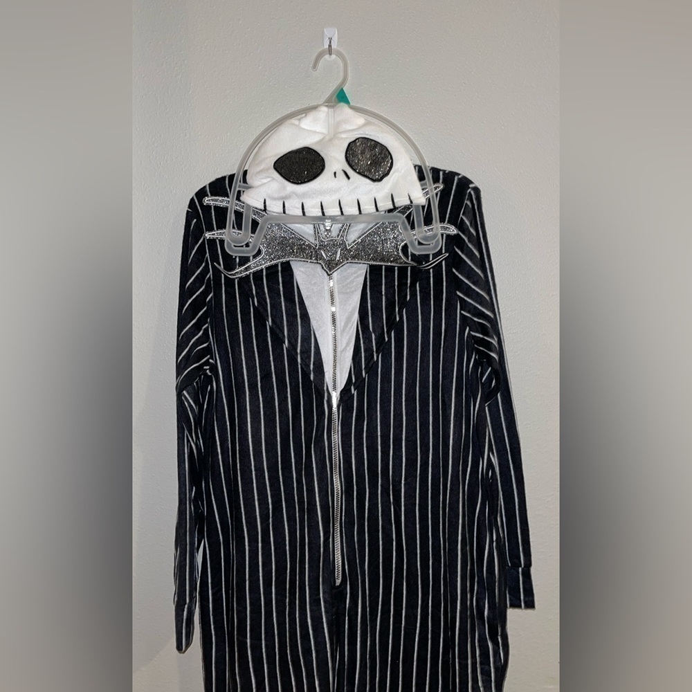 Disney Nightmare Before Christmas Jack Skellington Union Suit Hooded Men XL